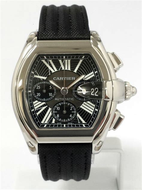 cartier mens watch leather strap|vintage cartier watch leather strap.